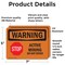 Signmission Active Mining Do Not Enter With Symbol OSHA Warning Sign, Vinyl Decal, 7in W x 5in L, 2PK OS-2PACK-WS-D-57-L-12456 - alternate 3